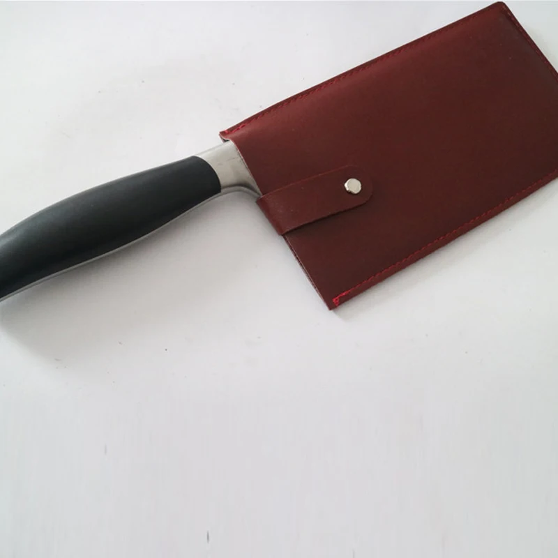 Capa protetora de couro para faca de chef, resistente, para açougueiro, cutelo, picador, à prova d'água, saco de armazenamento, portátil, protetor de cozinha