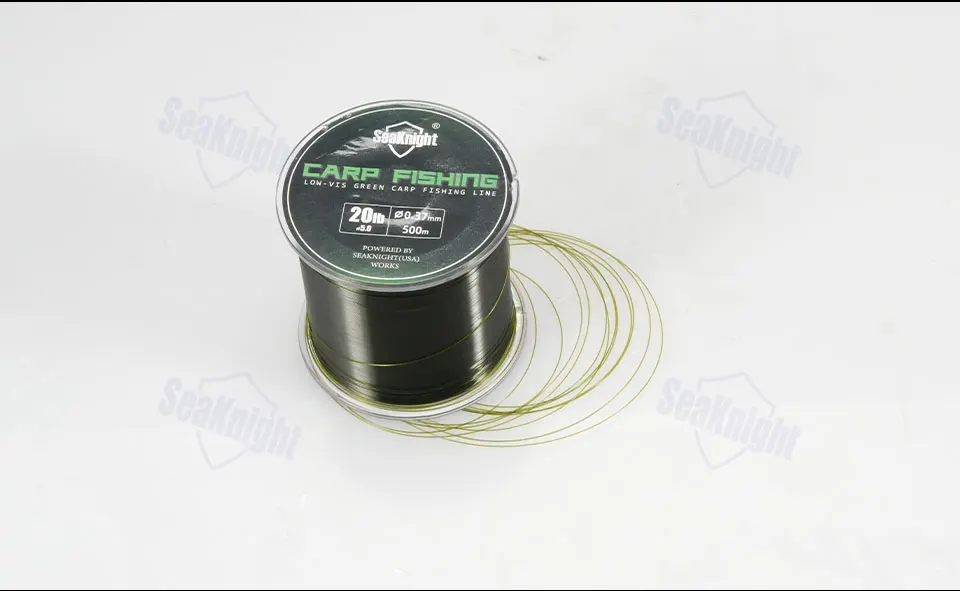 SeaKnight Karpfenangel-Nylon-Monofilament 500M 10-25LB Verschleißfest Glatt & Stark Unsichtbar Unter Wasser ​ Verschleißschutz – Detail 11