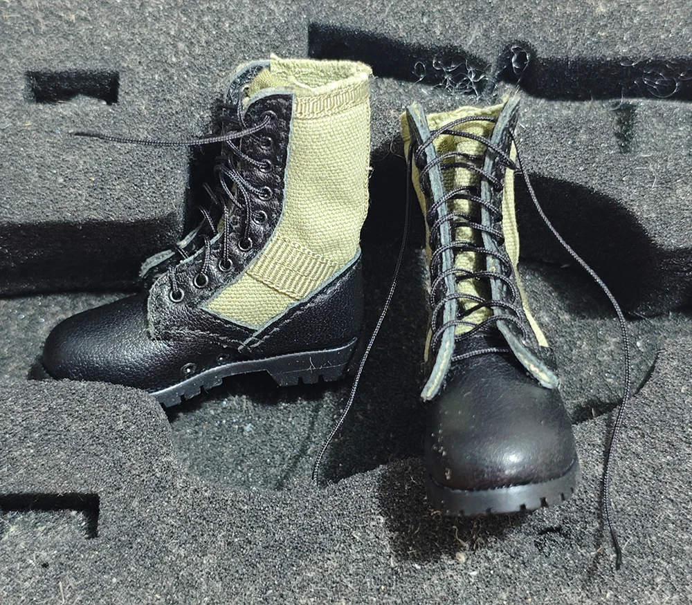 

Scale 1/6 US. Soldier Point Doll Man Hollow Shoe Boots Black Sweater Waist Belt Accessories For 12" Action Doll UD9050