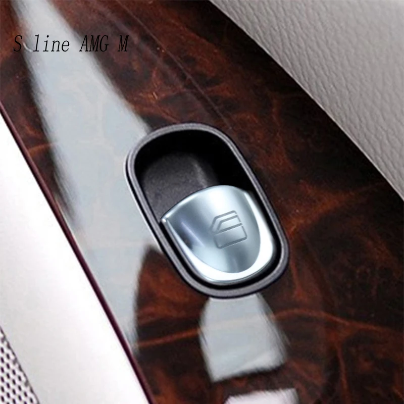 For Mercedes Benz C Class W203 2002-2006 Car Door Window Glass Lift Button switch Cover Sticker Trim Auto Interior Accessories