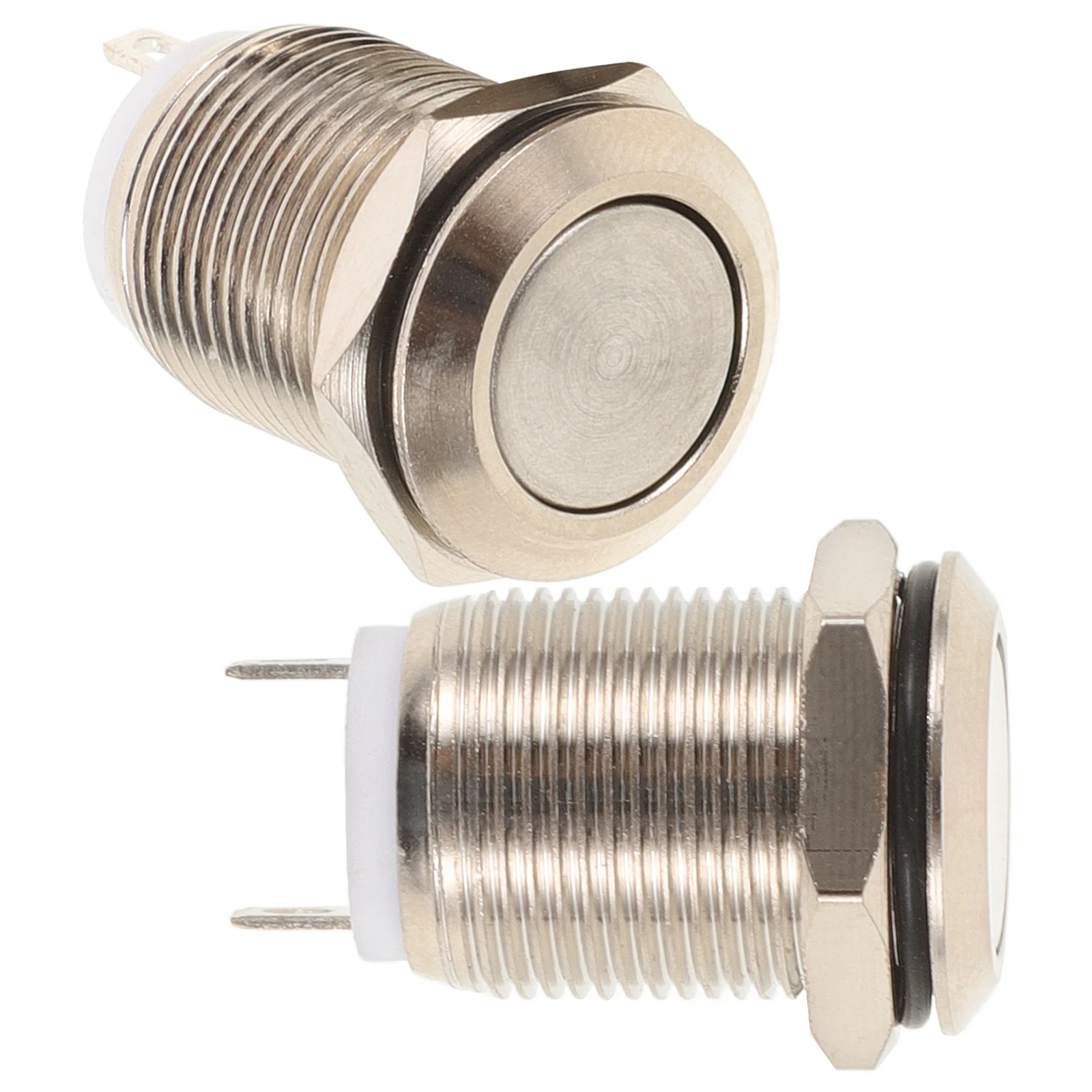 2 Pcs Doorbell Button Replacement Parts Replaceable Push LED Lighted Bronze Buttons Indoor