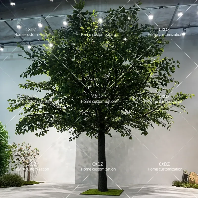 Simulated Banyan Tree B1 Fire Retardant Soft Landscaping Bionic Green Plant Decoration for Wedding Window Hotel Large