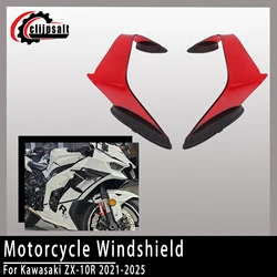 For KAWASAKI ZX10R ZX-10R 2021 2023 2024 2025 Motorcycle Fairing Parts Kit Fixed Winglet Aerodynamic Wings Spoiler