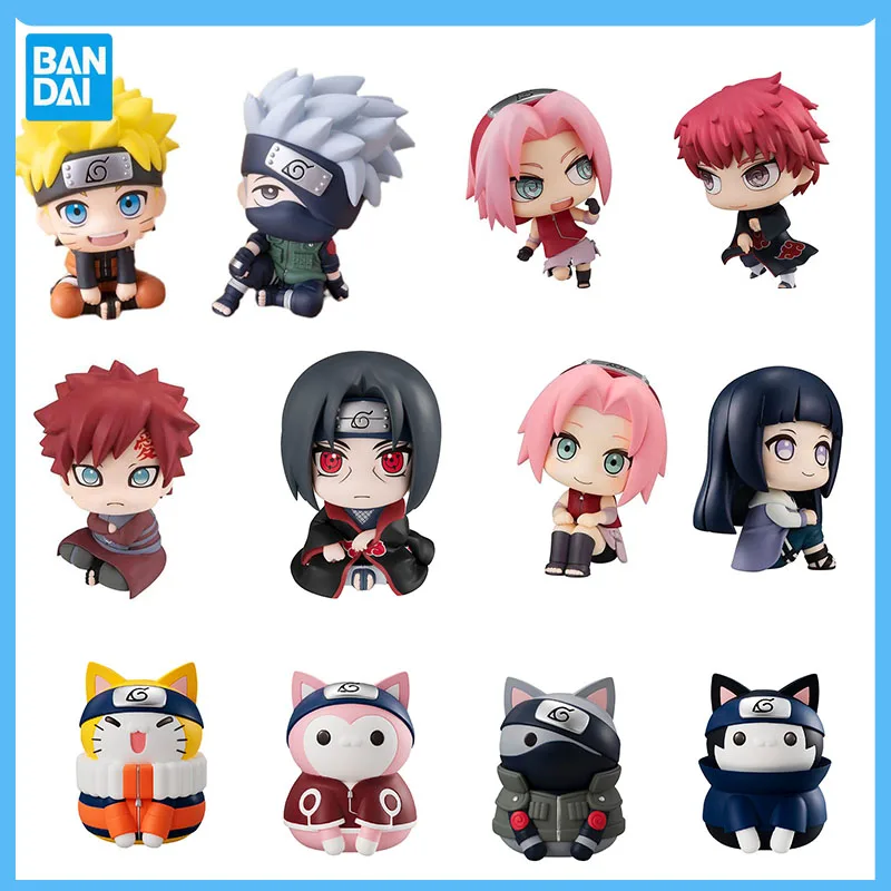 

Original Bandai Megahouse Look Up Series Naruto set Shippuuden Nara Shikamaru Gaara Anime Figure Collectible Model Toys Gifts