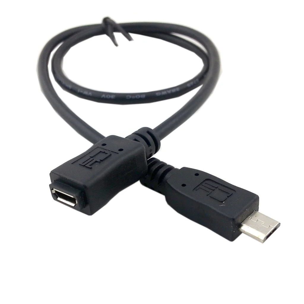 Micro USB Cable Micro USB 2.0 Male to Female Cord USB Cable Cord Micro Type for Tablet & Phone & MHL & OTG Extension 0.5m 1.5m