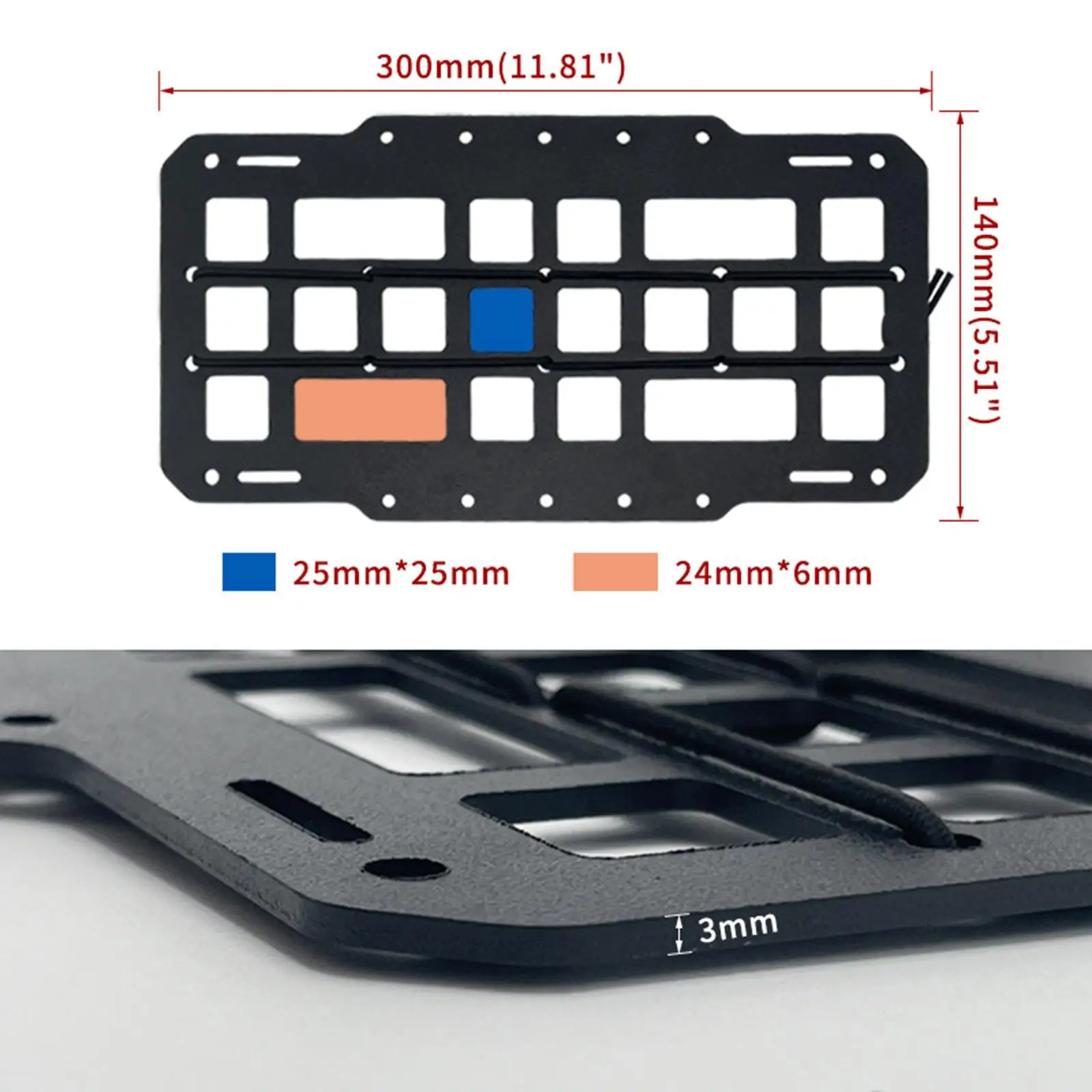 Black PP Sun Visor Organizer Easy Access Storage Pouch Car Sunshade for Documents and Cards