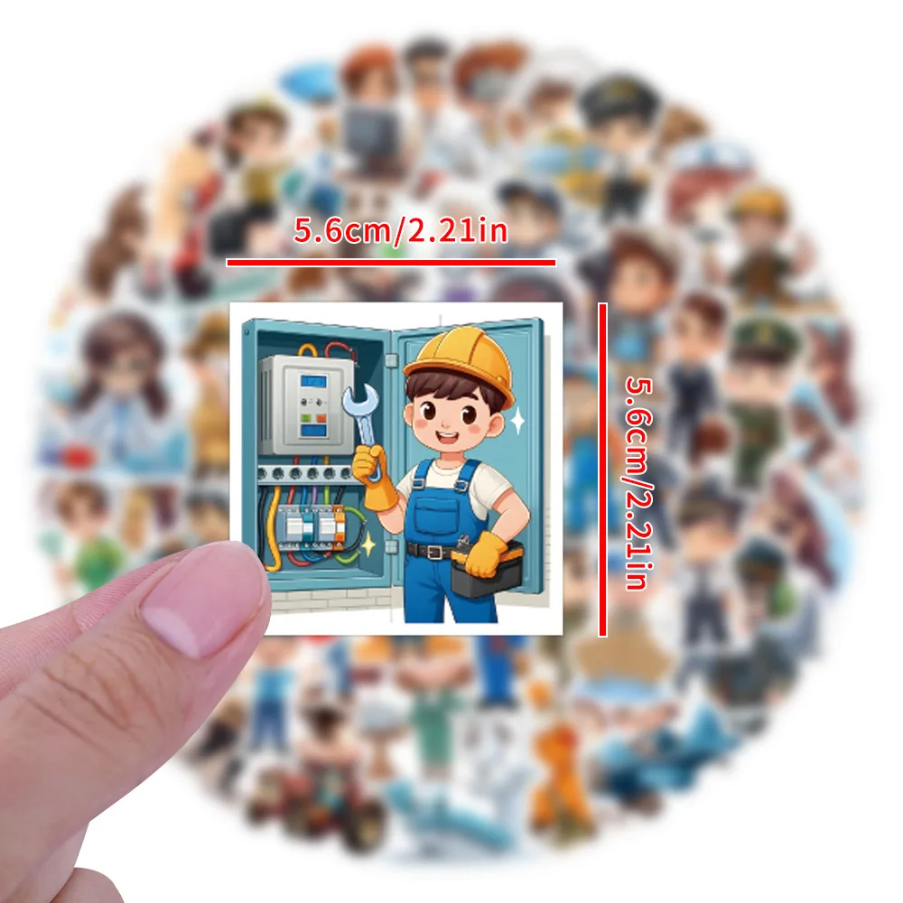 63/126 pezzi adesivi di cancelleria per graffiti carriera multipla per adesivi per scooter per bottiglie d'acqua per bagagli