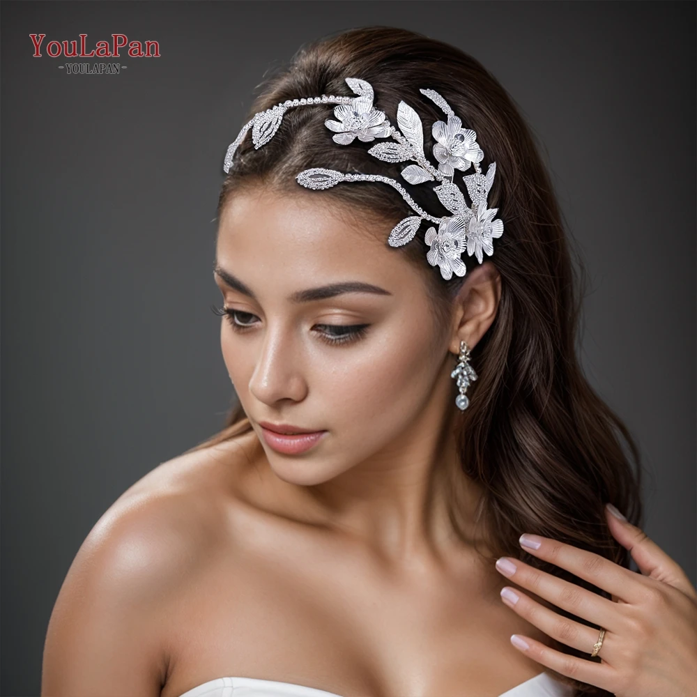 YouLaPan Alloy Flower Bridal Hair Comb Wedding Hair Ornament Bridesmaid Exquisite Headwear Banquet Headwear Party Headband HP570