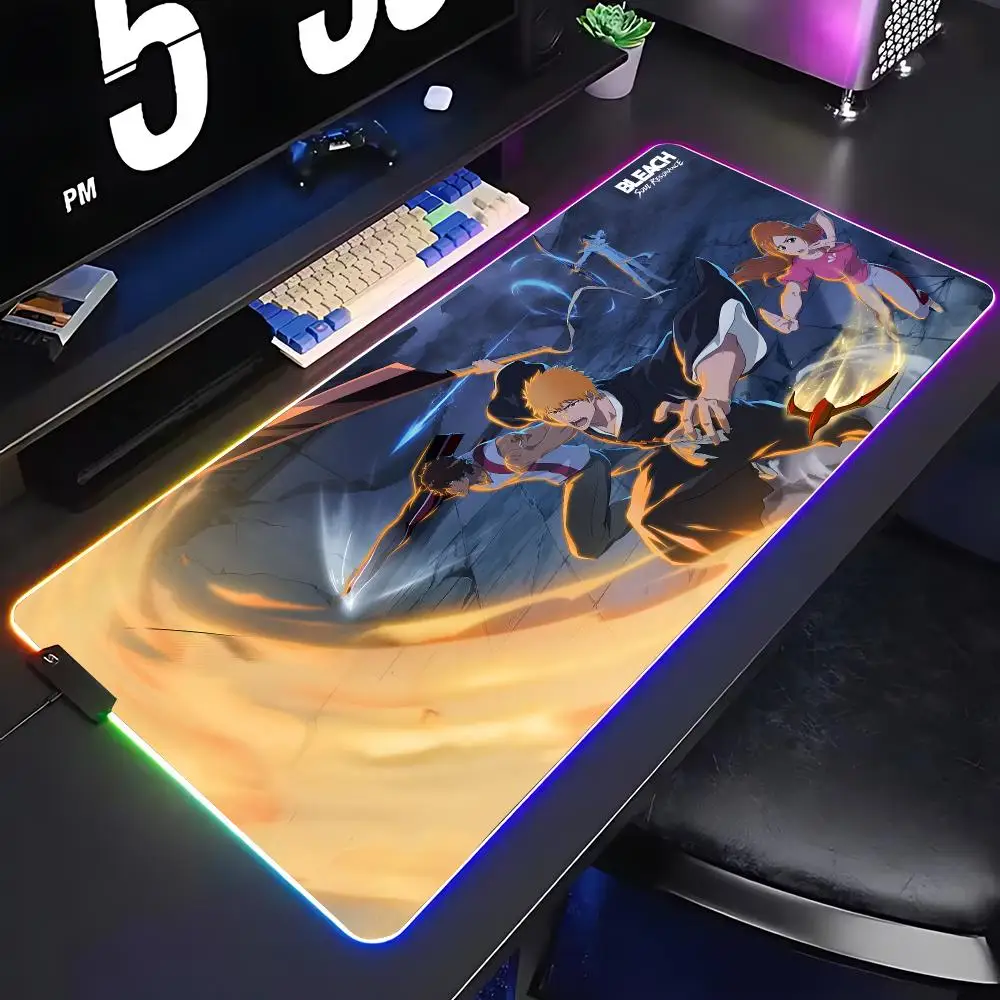 Ichigo Kurosaki Bleach Mouse Pad Keyboard Cover Desk-mat Colorful Surface Multi-size World Computer Gamer