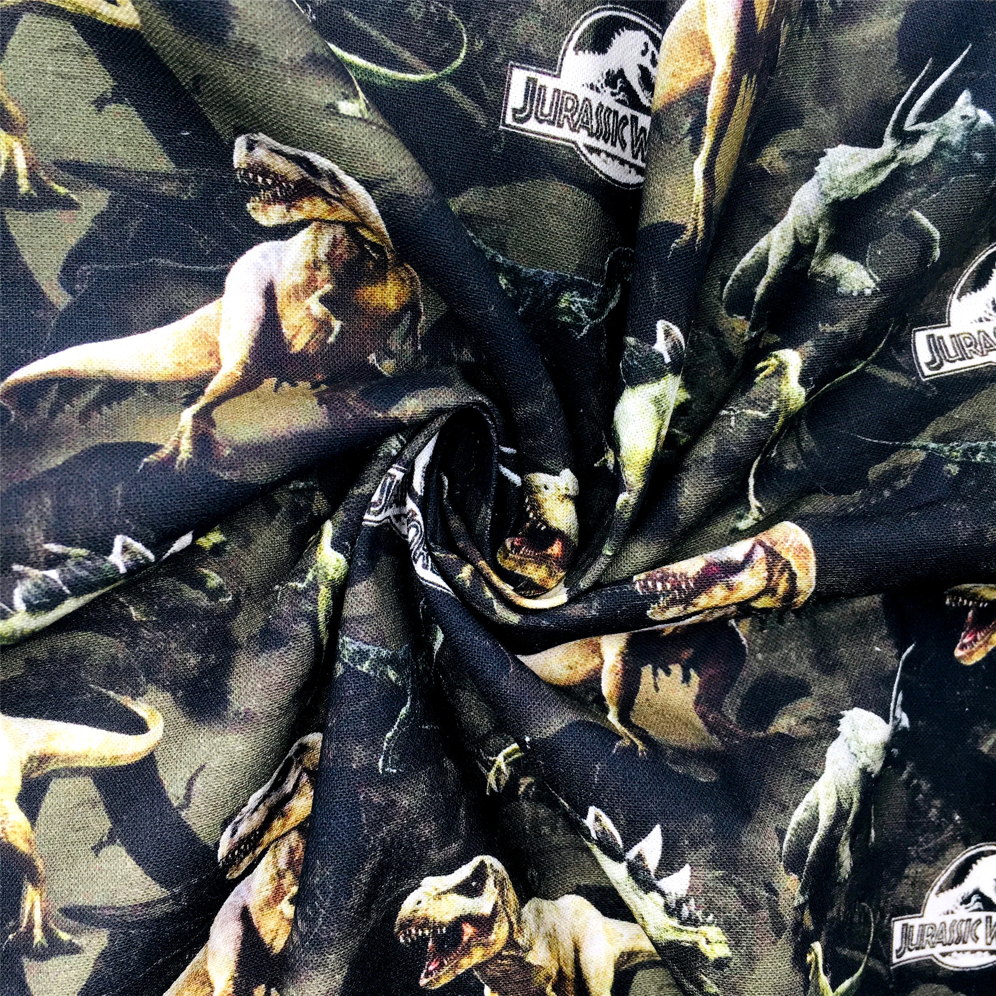 نسيج الحيوانات الكرتونية ديناصور 100% قطن/بوليستر/قماش/ساتان/قماش متمدد خياطة اللحف بالإبرة اصنع بنفسك قماش #4