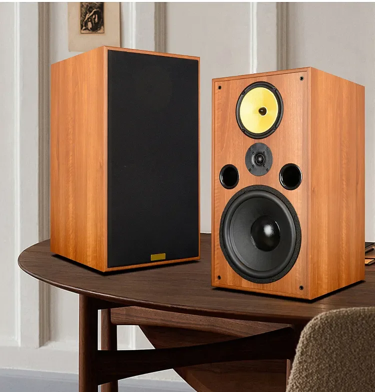 

JW-12 HIFI Speaker Bookshelf Speaker Wooden Case Passive None-Battery Lossless