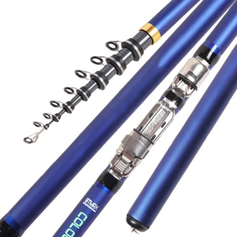 3.6-6 Carbon Fiber Powered Ultra Light Cast Hand Rod Portable Retractable Surf Rotary Rod for Lake Carp and Perch Fishing
