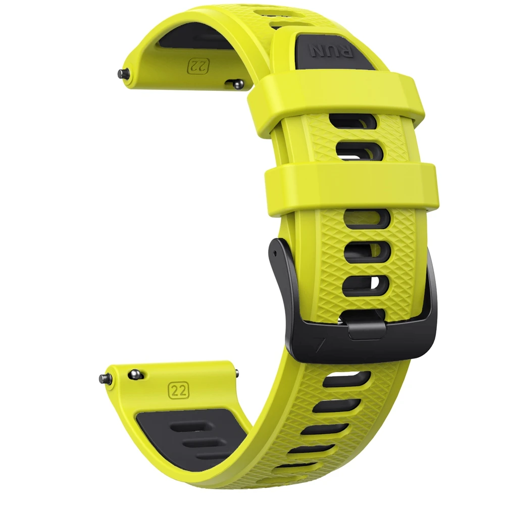 22mm Silicone Watchband Strap for Garmin Forerunner 265 Wirst Band for Garmin Forerunner 965 745 255 Venu 2 Vivoactive 4 Strap