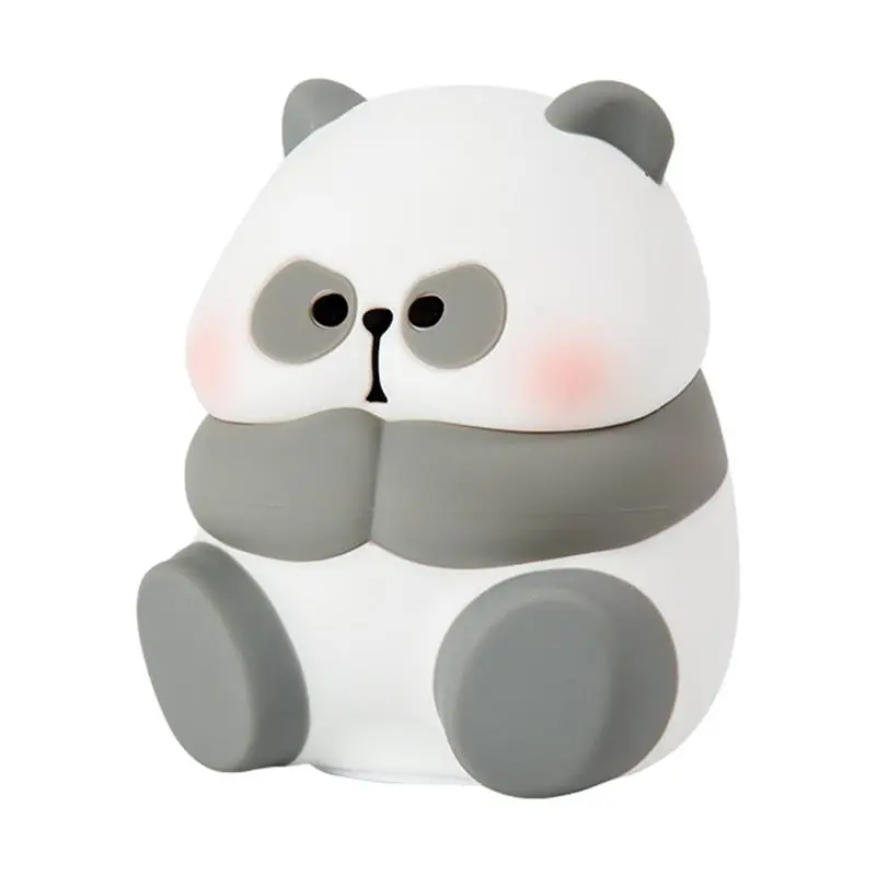 

Panda Lamp Animal Night Lamp Cute Panda Soft Silicone Touch Control Rechargeable Convenient Silicone Animal Nursery Lamp For