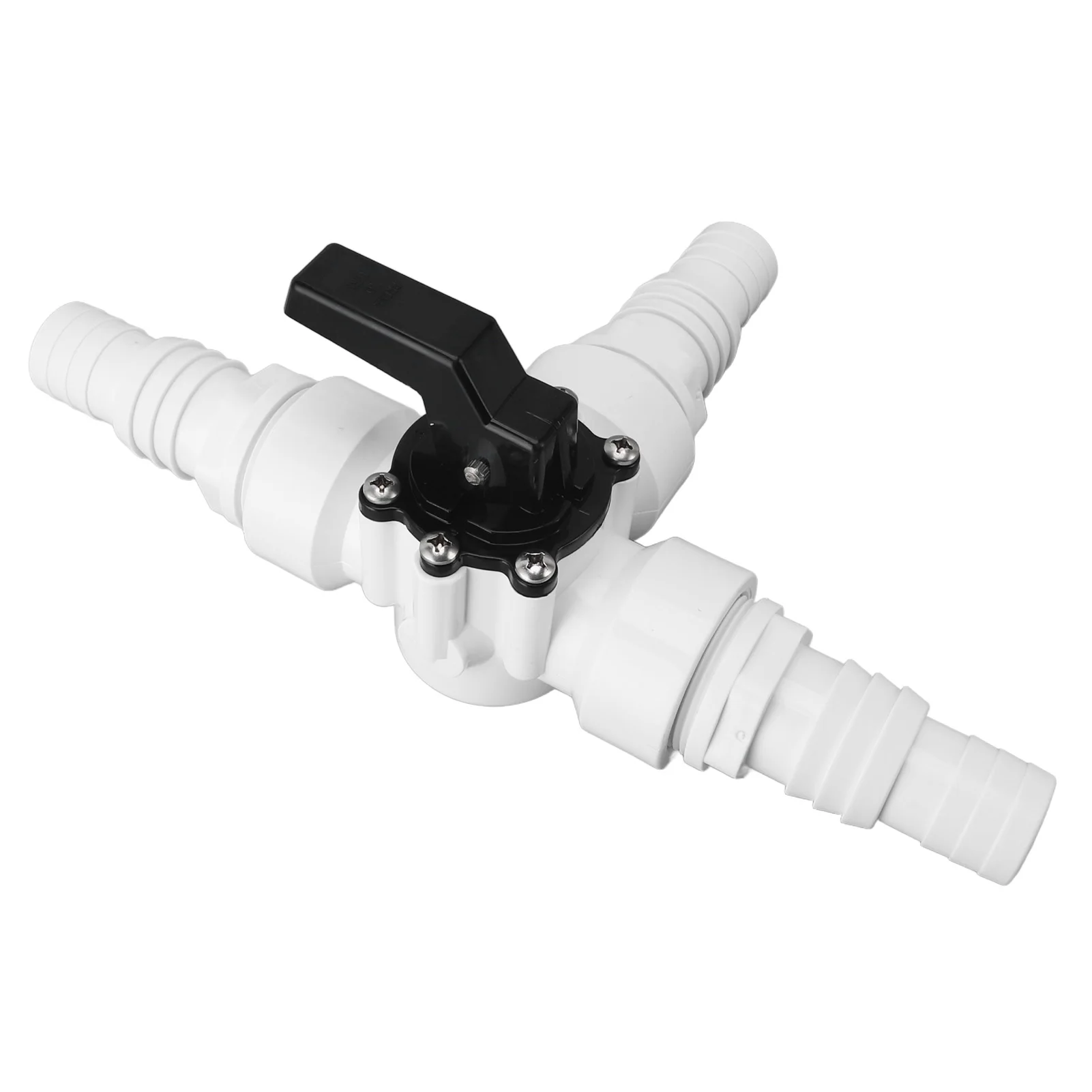 3 Way Diverter Water Valve For 1.25 Inch 1.5 Inch Female Thread ABS PVC 3 Way Hose Adapter For Garden Swimming Pool