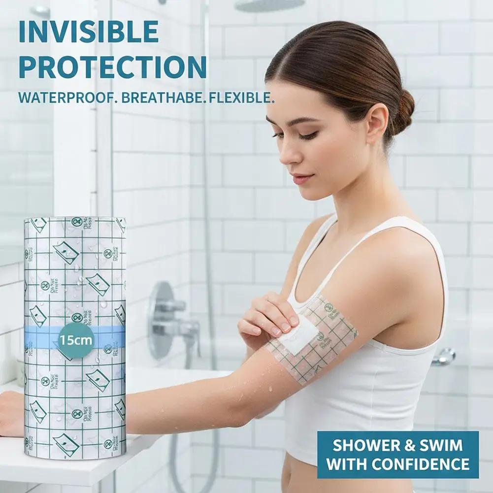 Tattoo Aftercare Waterproof Bandage Roll Second Skin Healing Protective Clear Adhesive Transparent Film Dressing for Tattoo