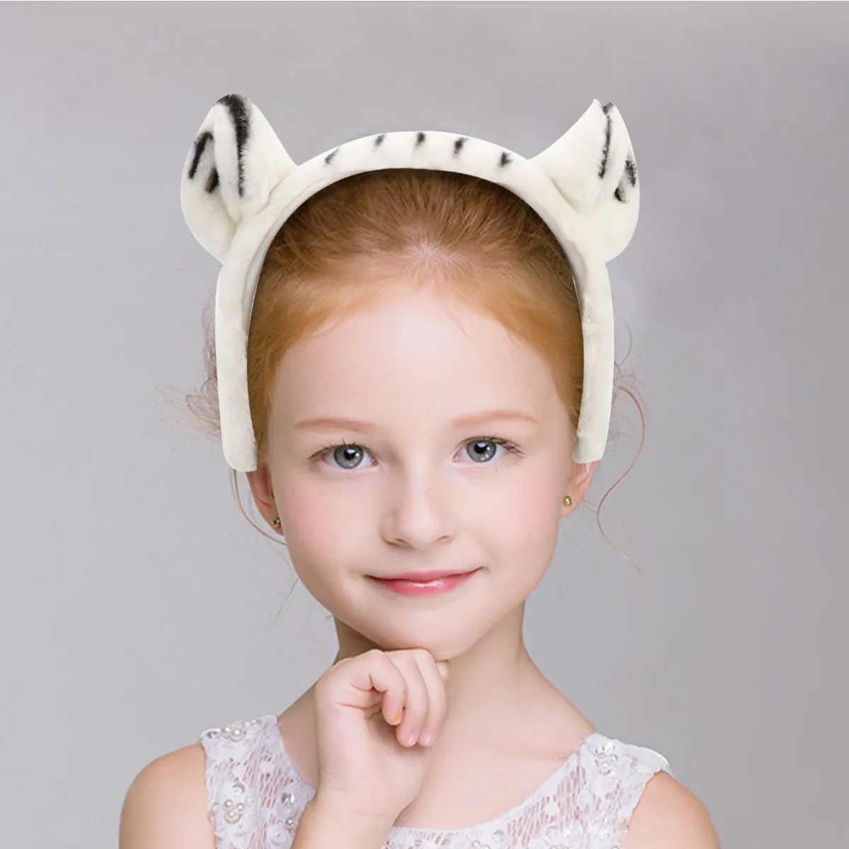 

Детская повязка на голову с ушками тигра, коричневая, удобная, мультяшная, для вечеринок, фотосессий, косплея, 1 шт.