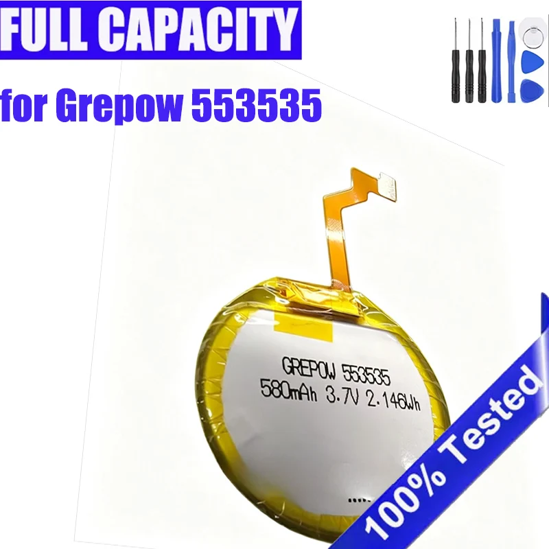 

Brand-New Efficien Battery For GREPOW 553535 Batteries with Free Tools