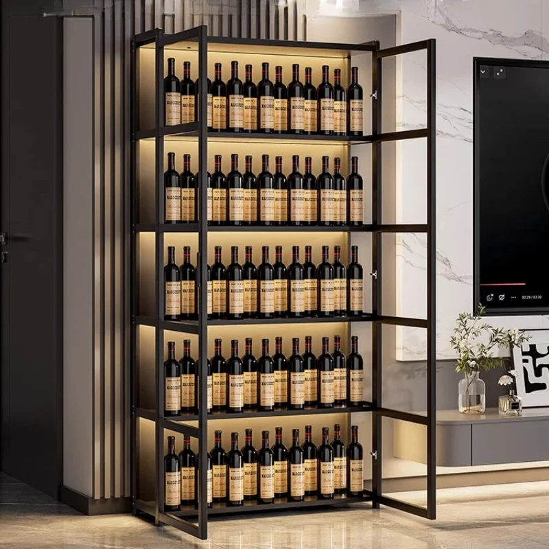 مقصف الأثاث التخليص خزانة تخزين بار خزائن الزاوية لغرفة المعيشة خزانة مشروبات بار رفوف جدار النبيذ الديكور #5