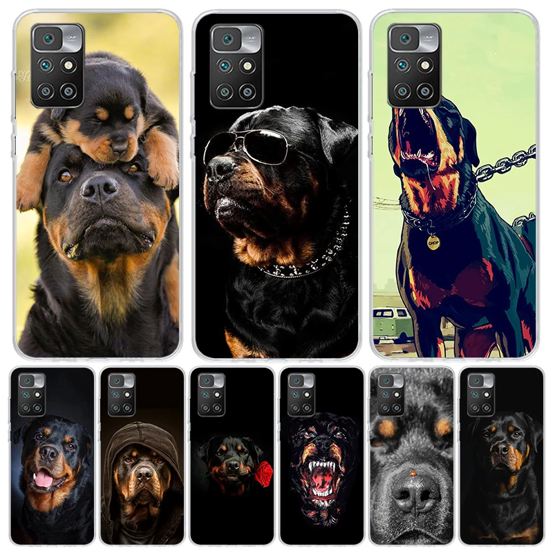 Rottweiler Dog Phone Case For Xiaomi 12C 12 10C 10 10A 9C 9 9A 9T 8A 8 7A 7 6A 6 Pro S2 K70 K60 K40 K20 Art Coque Capa