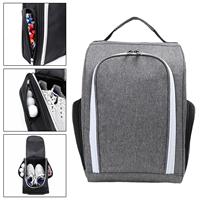 Golf Shoe Bag Pouch for Travel Organizer Portable,Lightweight,Outdoor Storage Bag with Double Outside Pocket for Sports