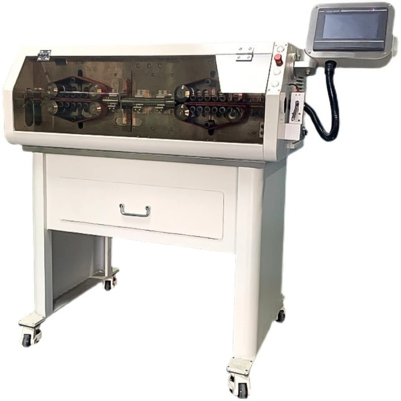 Automatic computer wire stripping and cutting machine 300 square cable wire cutting machine