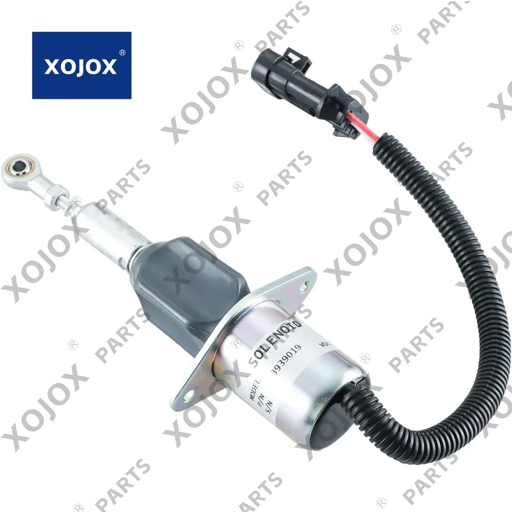 

XOJOX 3939019 Соленоид отключения топлива SA-4889-24 для двигателя QSL9.3 C&B 5.9L 8.3L Hyundia 335LC-7 24 В постоянного тока