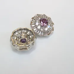 5pc/lot crystal rhinestone buttons for clothes Cubic zirconia button for shirt Decorative CZ sewing buttons for cashmere