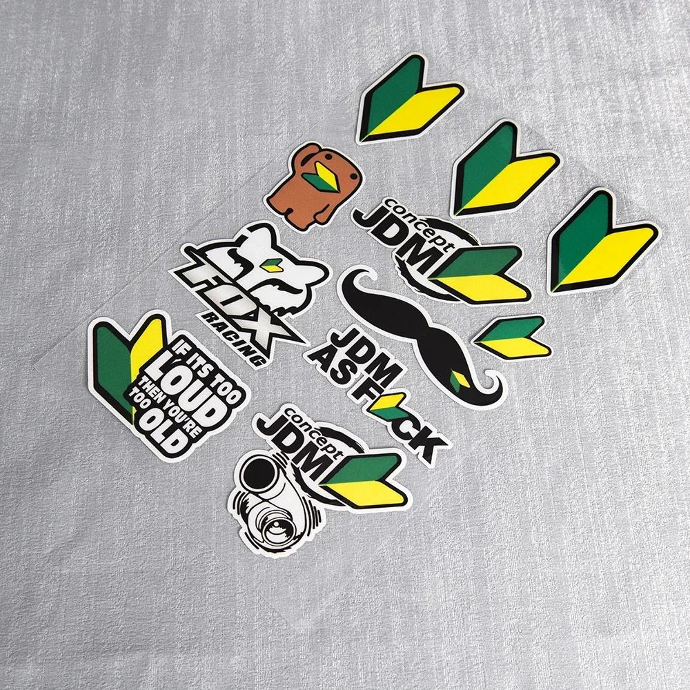 Reflective OSAKA JDM Style Car Sticker  for Toyota Honda Nissan Mazda Mitsubishi Accessories Motorcycle Helmet Decals