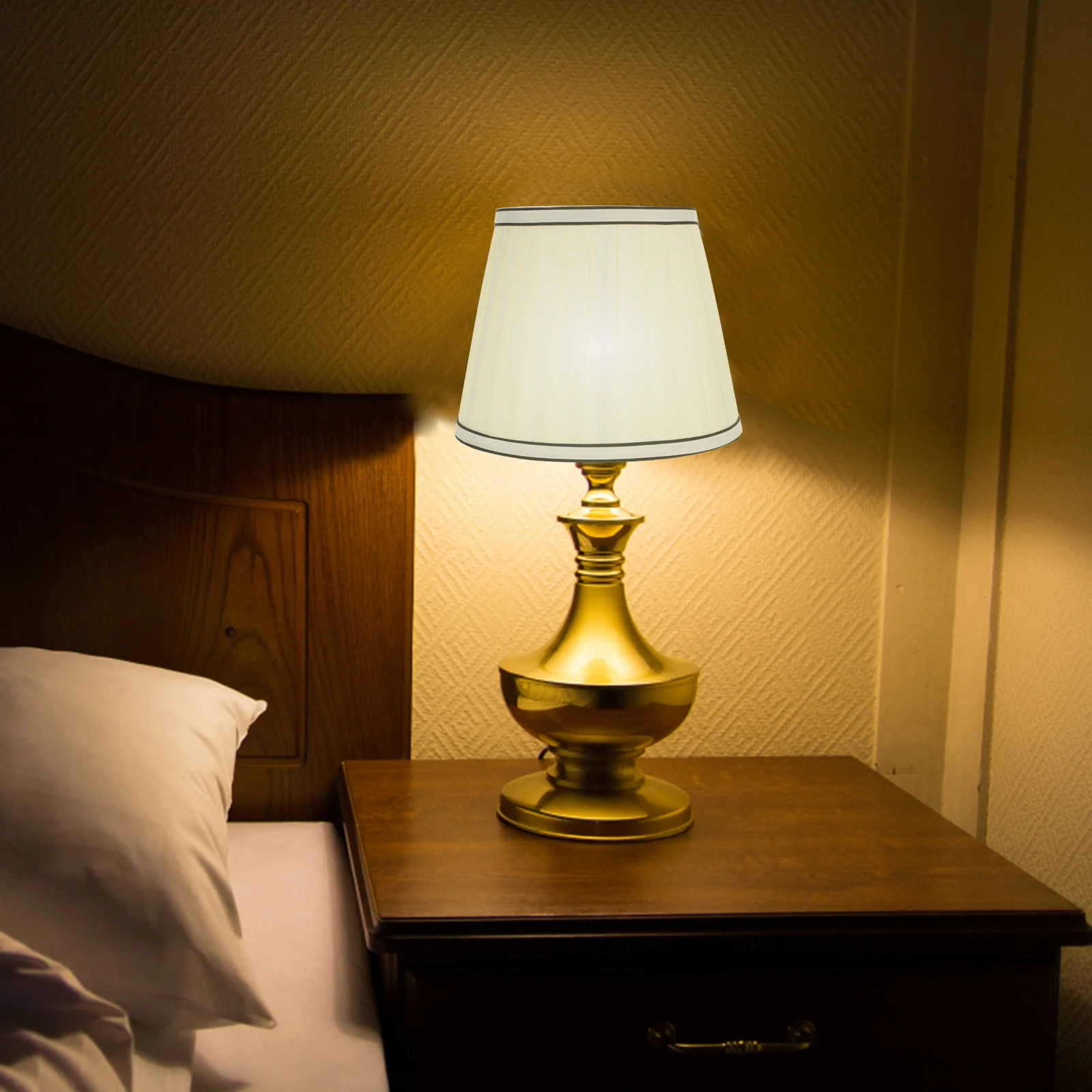 Stoff Lampenschirm Tischlampe Abdeckung für E27 Haushalt Hotel Schlafzimmer Wohnzimmer Dekor Ersatz moderne Leuchte