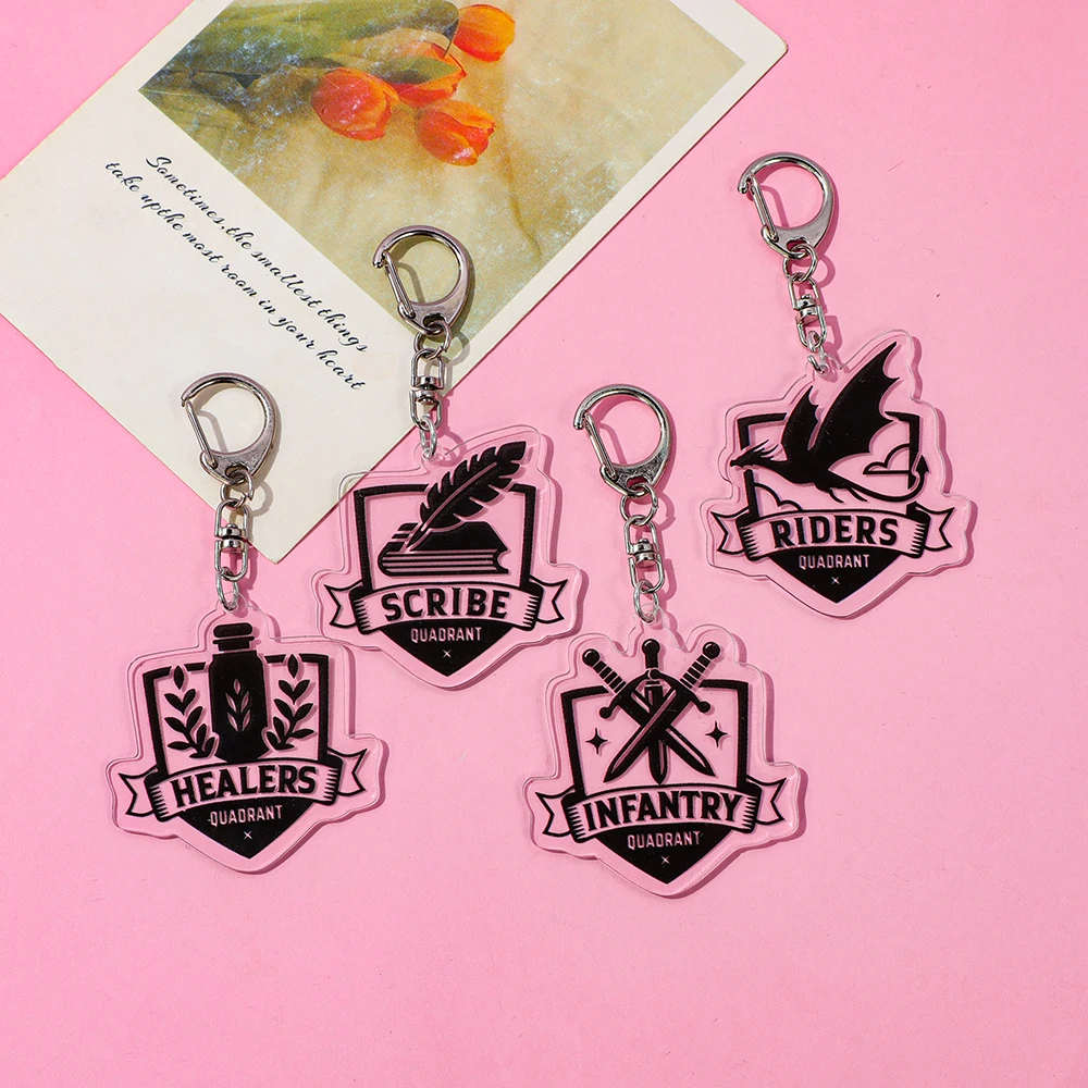 

Fourth Wing Dragon Acrylic Keychain For Dragon Lovers Gift Fourth Wing Fiction Fan Fantasy Gifts Christmas Gifts For Women