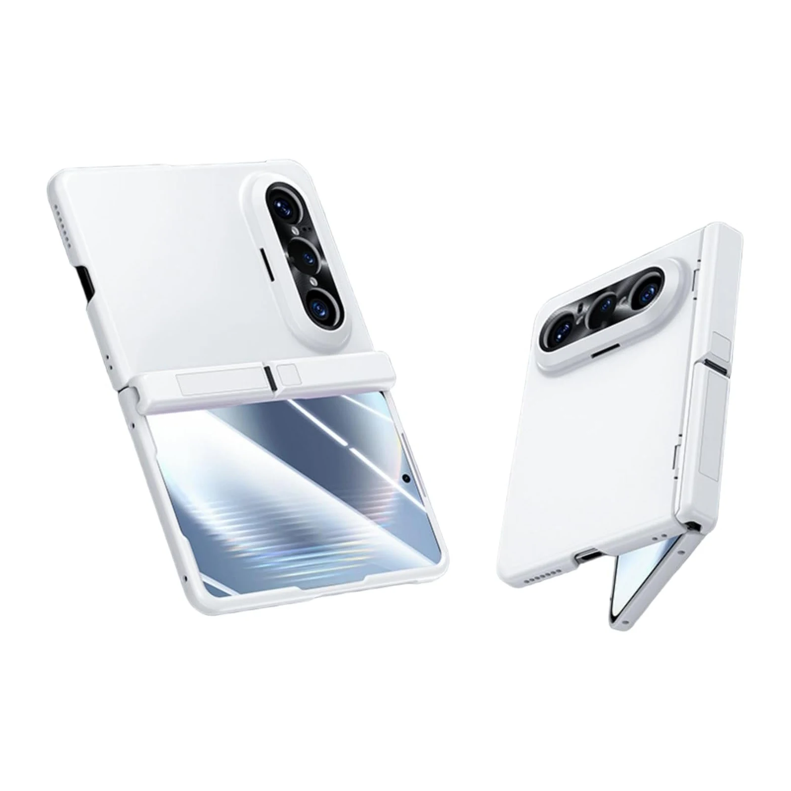 

360° Full Protection Case for Huawei Pura X Max, Shockproof with Built-in Screen Protector, Hinge Stand & Slim Matte Cover