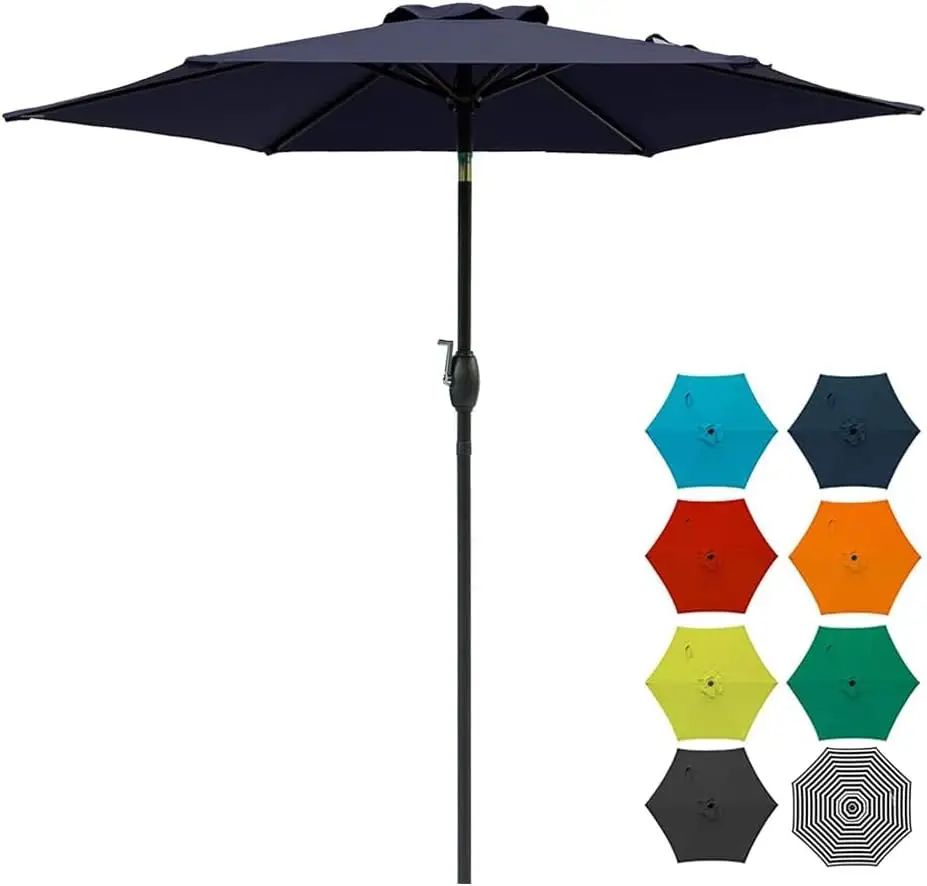

7.5ft Outdoor Patio Umbrella, Table Umbrella for Inside of Pool, Outdoor Market Umbrella with Push