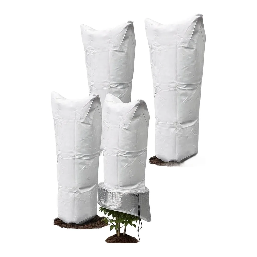 Drawstring Plant Freeze Protection Bag with Aluminum Foil and Tear Resistant Fabric 39.4 x 19.7 Inches Dimensions