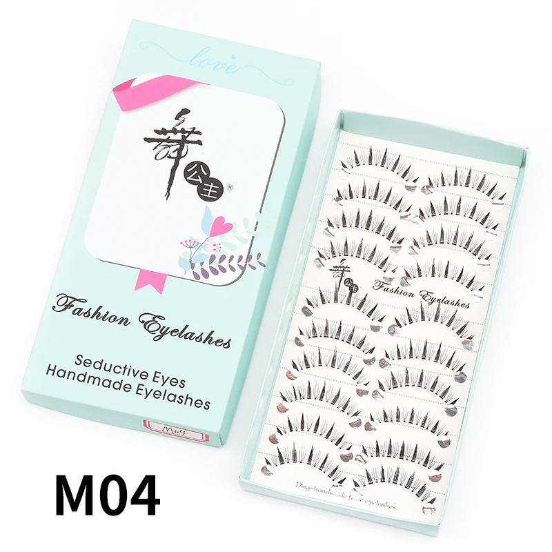 Transparente Wimpern mit Stiel 5/7/10 Paar Manga Einzelwimpern Weiche Künstliche Wimpern Wimpernverlängerung Make-up Koreanisch – Detail 16