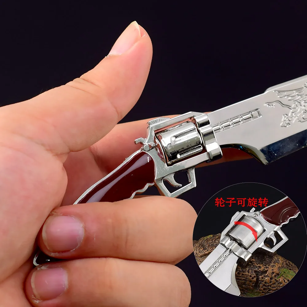 Final F8 Game Peripheral Fantasy Toy Sword Weaponry Blade Game Sword Model All Metal Crafts Gift Keychain Ornament  Collection