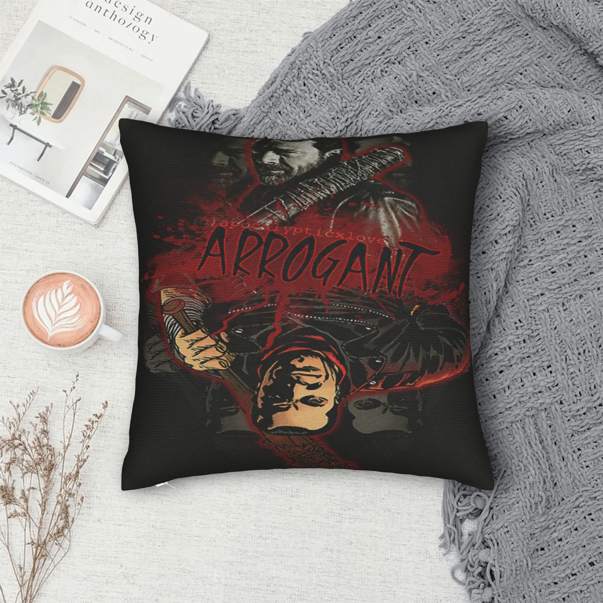 Negan Smith Pillow Cover  Design Cushion Cover Cute Funny Pillow Case For Sofa Car Home Decor