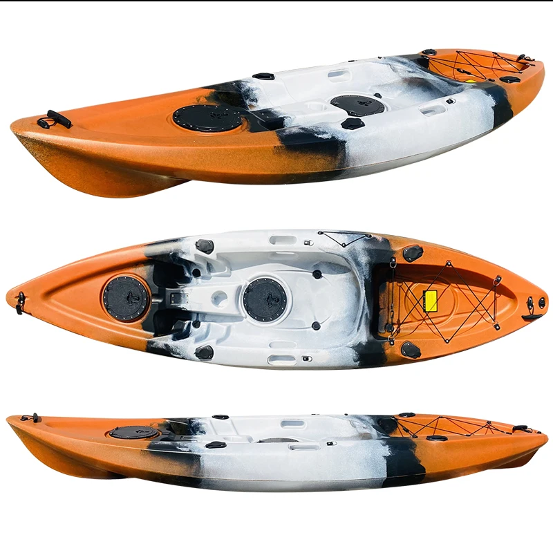 Price reduction promotion for single kayak, plastic hard boat, non inflatable boat, ocean boat, canoe, single boat, thickened