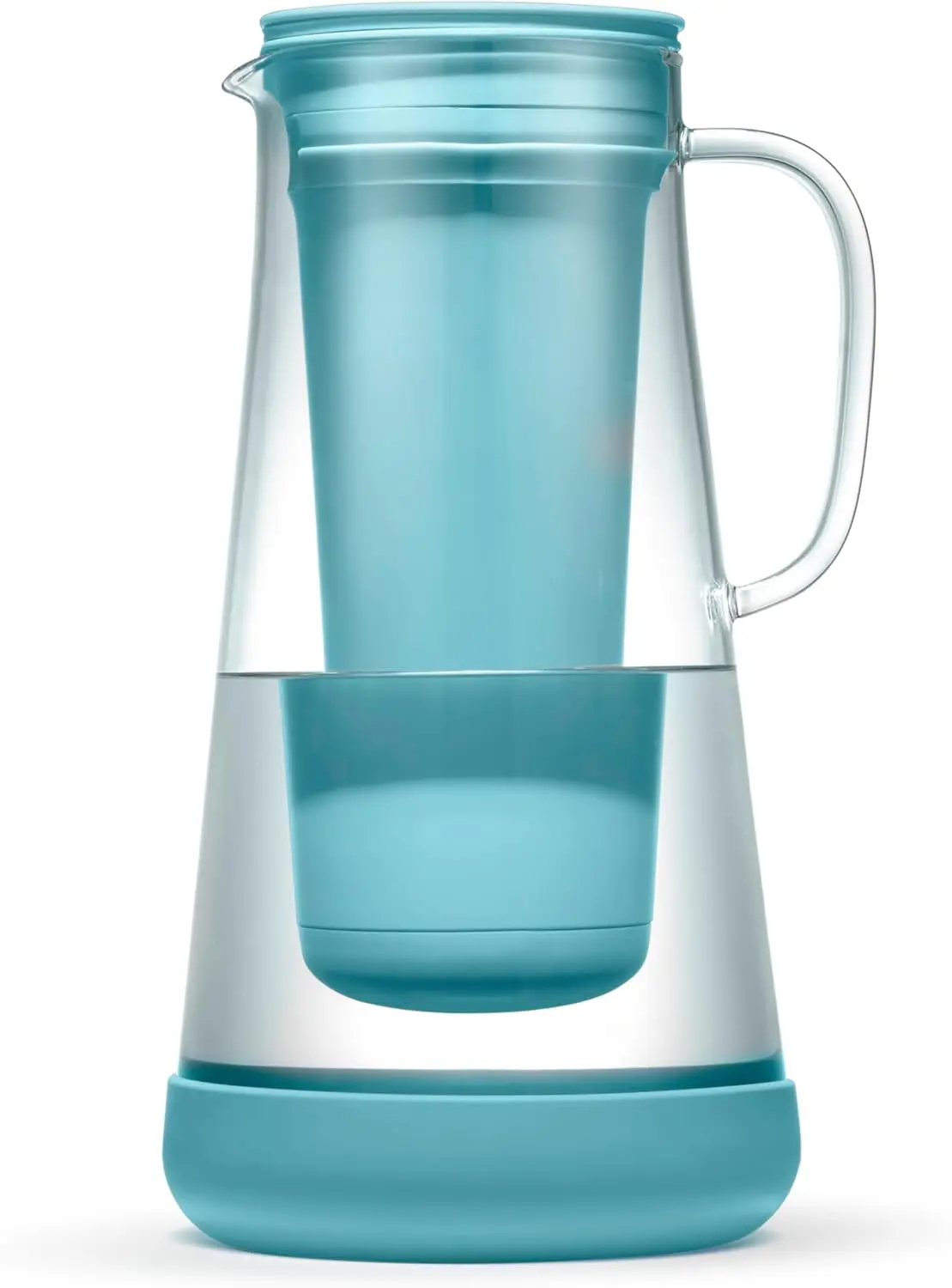 

LifeStraw Home – Кувшин-фильтр для воды, 7 чашек, стеклянный, с силиконовым основанием, цвет хвойный, для ежедневной защиты от бактерий и паразитов.