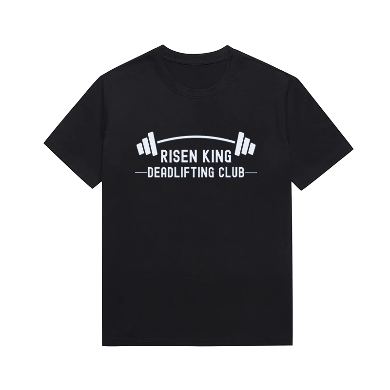 Risen King Deadlifting Club Tee Classic Versatile Unisex T-shirt Custom Top Christian Tees