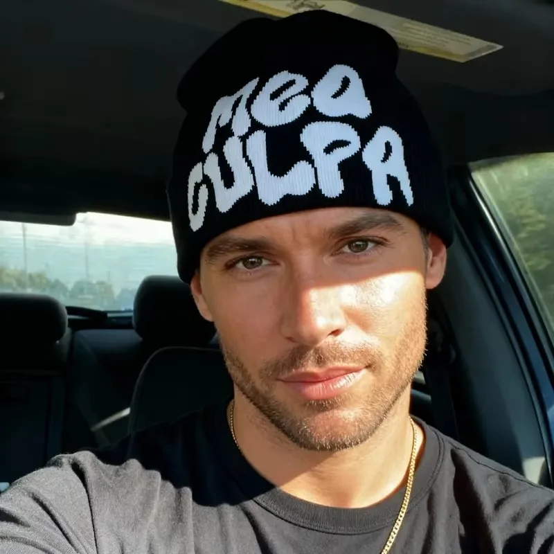Neue Stricken Mützen Hut Männer Frauen Absatz Qualität Kappe Mea Culpa Y2k Warme Mode Hundert Nehmen Kalte Kappe für Frauen Hüte
