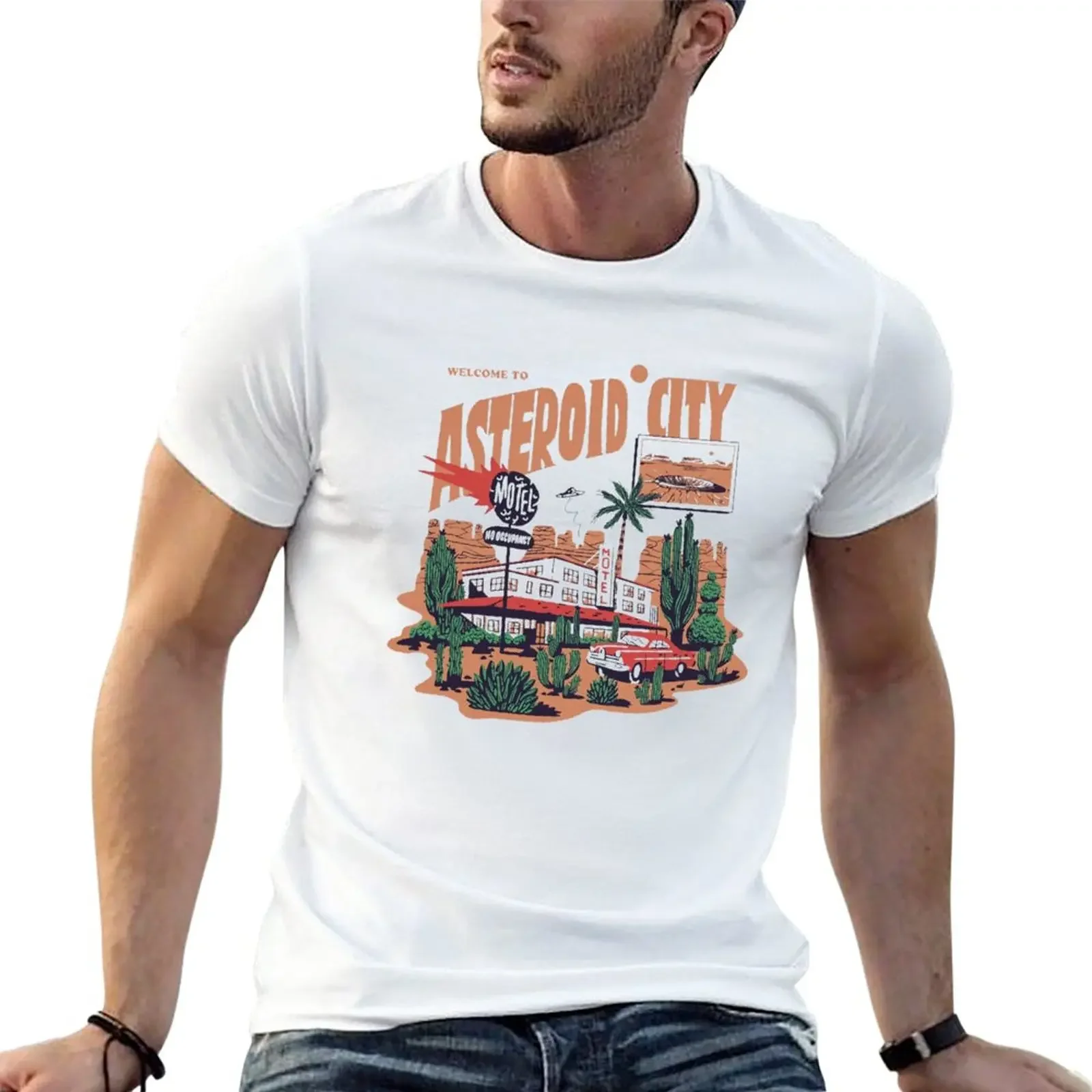 Welcome to Asteroid City T-Shirt sweat shirt animal prinfor boys blacks Men's clothing