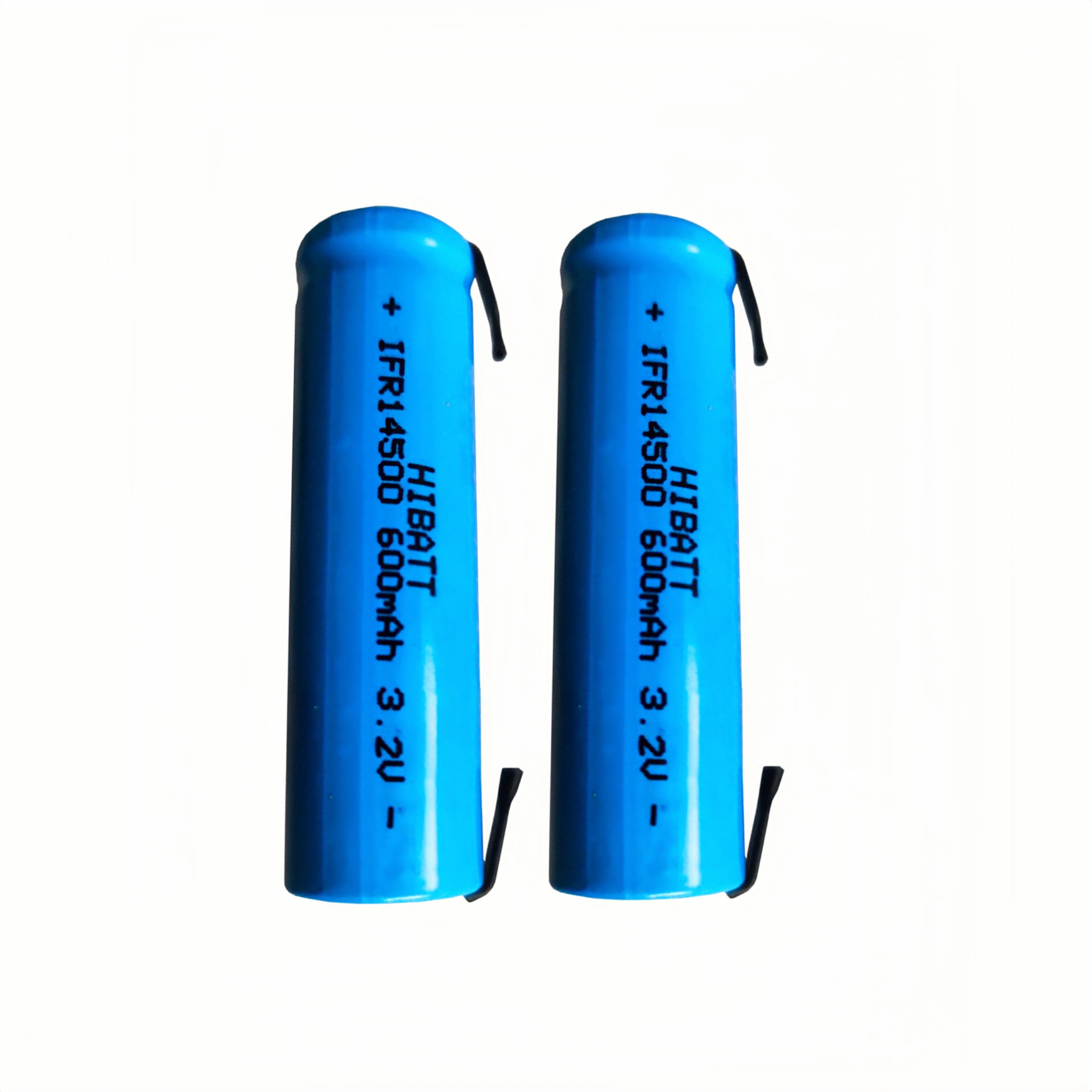 6 個 14500 LiFePO4 バッテリー 3.2V 600mAh はんだタブ付きシェーバーマイクキャンプランプ掃除ロボット電動歯ブラシ