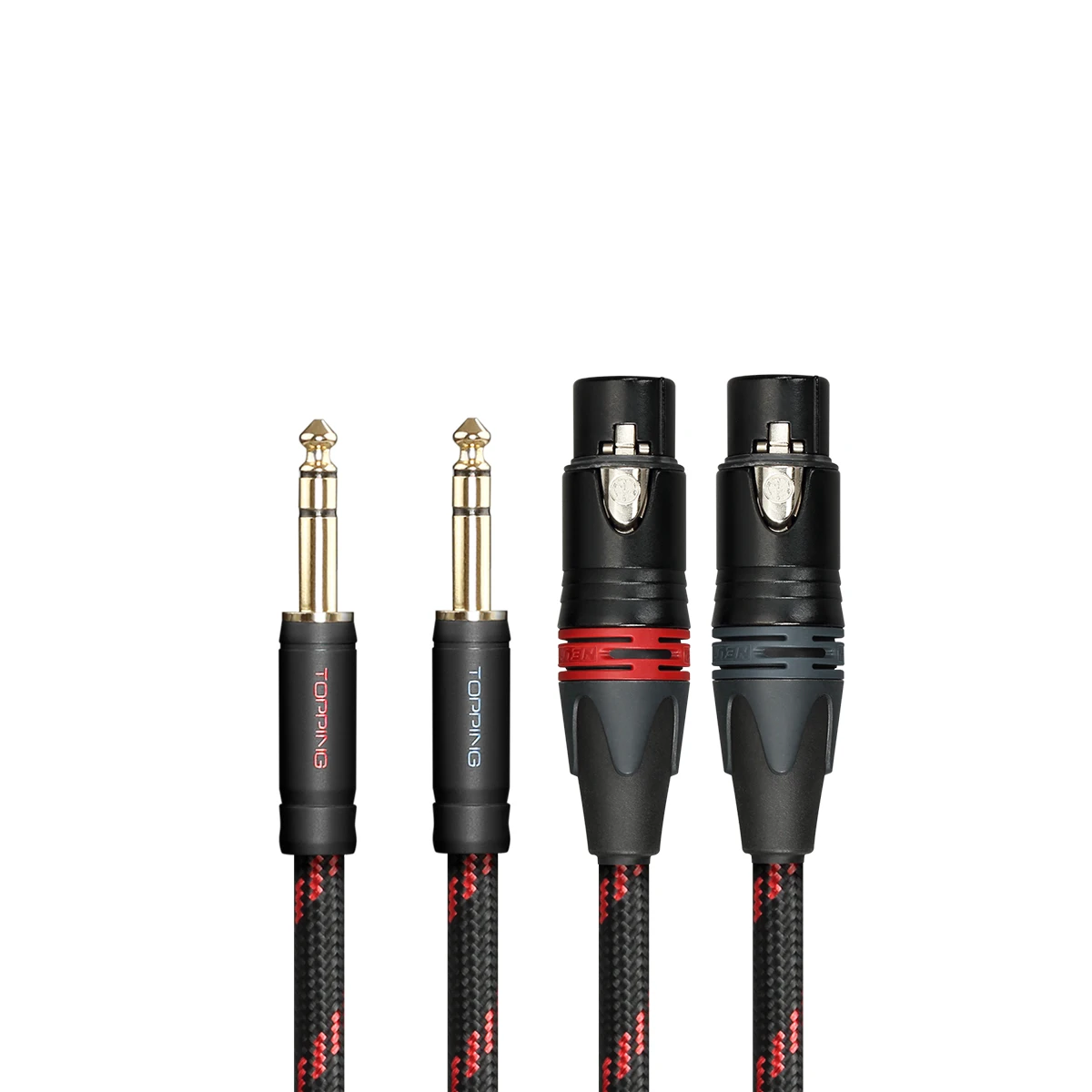 Cable de Audio HIFI TOPPING TCT3, Cable de equilibrio de cabeza hembra XLR de tres núcleos, resolución 6,35