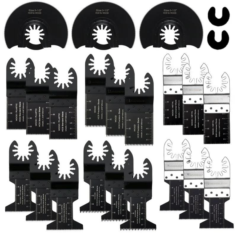 

21pcs Home Mini Cutting Blind Corner Trimming Machine Blade Head Universal Treasure Saw Blade Multi Functional Tool