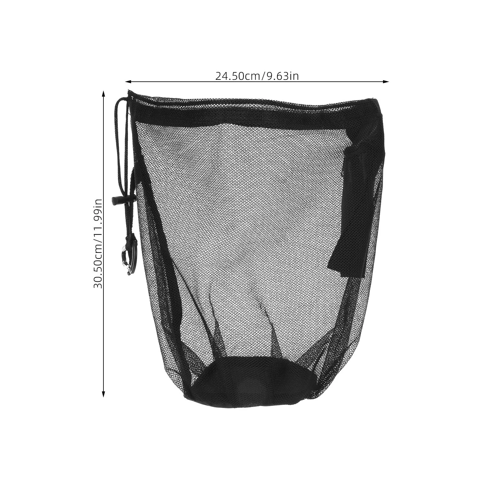 Waterproof Mesh With Zippered Pocket Basketball Soccer Volleyball Large Capacity Sports Storage Carry Heavy Duty Durable Net