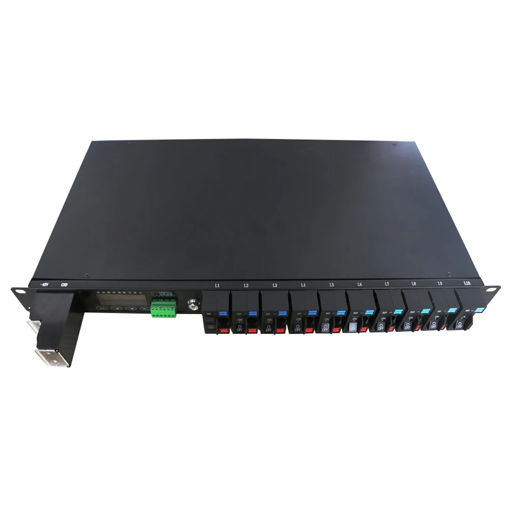 

10-Channel DCDU Rackmount DC Distribution Unit for Telecom Cabinet