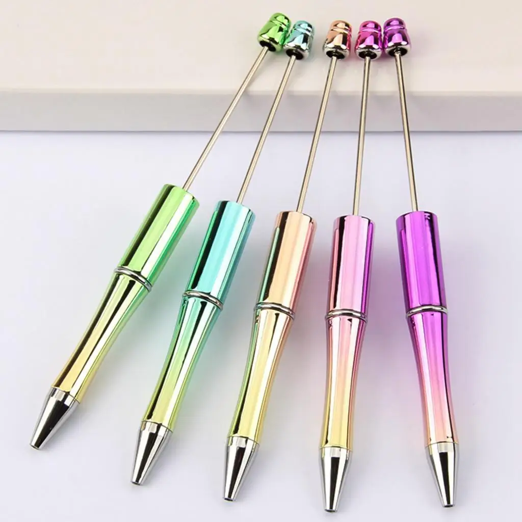 Elegant Beadable Pens Smooth Ink Ballpoint Pen Kit for Classroom Home Office Creative Writing Projects