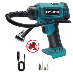 PATUOPRO 600mm Automatic Cordless Inflator Electric Air Pump Car Tire Handheld Air Compressor For Makita 18V Battery(No Battery)
