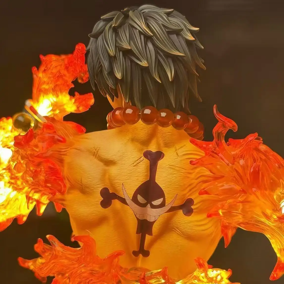13cm/5.12inch Anime One Piece Ace Figure Led Light Portgas D Ace Action Figures Pvc Statue Collectible Model Toys Gifts view 2